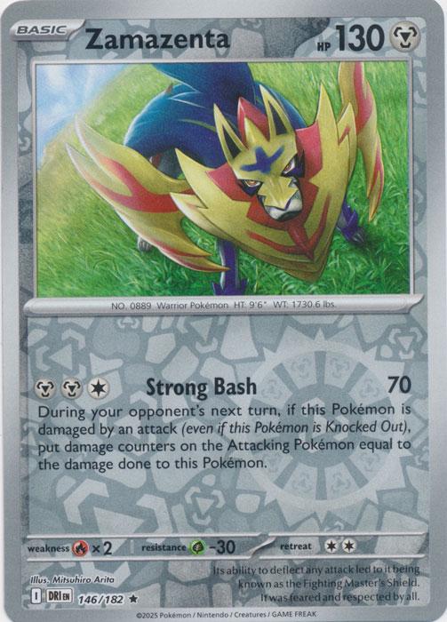 Destined Rivals Zamazenta [Reverse Holo] Pokémon card